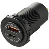 VOLTCRAFT VC-PD 60W 12/24V Power-Delivery USB-inbouwcontactdoos auto 60 W 12/24 V - thumbnail