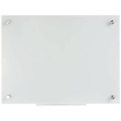 SpeaKa Professional Glazen magneetbord SP-BWM-200 (b x h) 600 mm x 450 mm Wit Glad Incl. opbergbakje