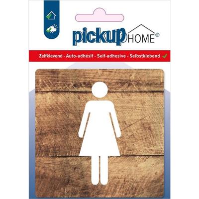 Route Acryl Dames hout Sticker Pickup - Pickup