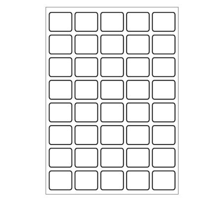 A4 etiketten 36 x 30 mm wit 100 vel Sorex