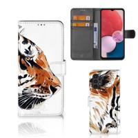 Hoesje Samsung Galaxy A13 (4G) Watercolor Tiger - thumbnail