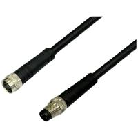 BKL Electronic 2700036 sensor-actuator-verlengkabel M8 stekker recht op koppeling recht 2 m P - thumbnail
