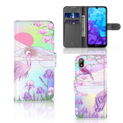 Huawei Y5 (2019) | Telefoonhoesje | Met pasjeshouder | Bird Huawei Y5 (2019) | Telefoonhoesje | Met pasjeshouder | Bird