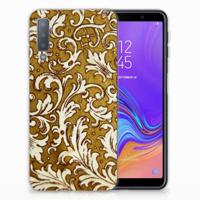 Siliconen Hoesje Samsung Galaxy A7 (2018) Barok Goud - thumbnail