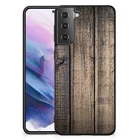 Samsung Galaxy S21 Plus Houten Print Telefoonhoesje Steigerhout - thumbnail