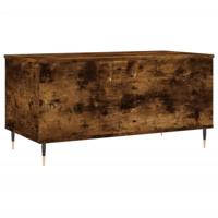 Salontafel 90x44,5x45 cm bewerkt hout gerookt eikenkleurig - thumbnail
