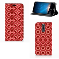 Huawei Mate 10 Lite Hoesje met Magneet Batik Rood - thumbnail