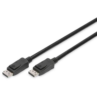 Digitus AK-340106-020-S DisplayPort-kabel DisplayPort Aansluitkabel DisplayPort-stekker, DisplayPort-stekker 2.00 m Zwart 8K UHD, Vergulde steekcontacten