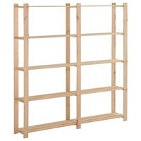 Opbergrek 5-laags 170x28,5x170 cm massief grenenhout - thumbnail