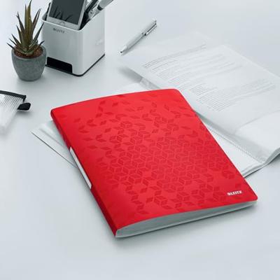 Leitz WOW showalbum A4, 40 hoezen, rood