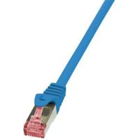 LogiLink CQ2016S RJ45 Netwerkkabel, patchkabel CAT 6 S/FTP 0.25 m Blauw Vlambestendig, Snagless 1 stuk(s) - thumbnail
