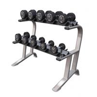 Professionele Dumbell Standaard incl. 90 kg Gorilla Sports dumbellset - thumbnail