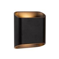 Lucide ATILA - Wandlamp Binnen/Buiten - LED Dimb. - 2x5W 2700K - IP65 - Zwart - thumbnail
