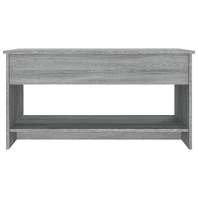 Salontafel 102x50x52,5 cm bewerkt hout grijs sonoma eikenkleur