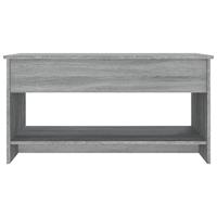 Salontafel 102x50x52,5 cm bewerkt hout grijs sonoma eikenkleur - thumbnail