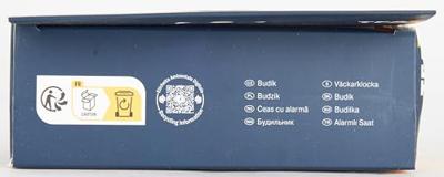 TFA Dostmann 60.2025.01 Wekker Kwarts Zwart Alarmtijden 1