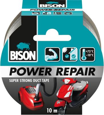 Power Repair Grijs Rol 10 m BisonPower repair tape grijs rol a10 m Bison - Bison Power Repair Grijs Rol 10 m BisonPower repair tape grijs rol a10 m Bison - Bison