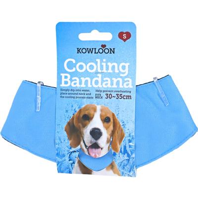 Kowloon Cool Honden Bandana S 30-35cm Lichtblauw