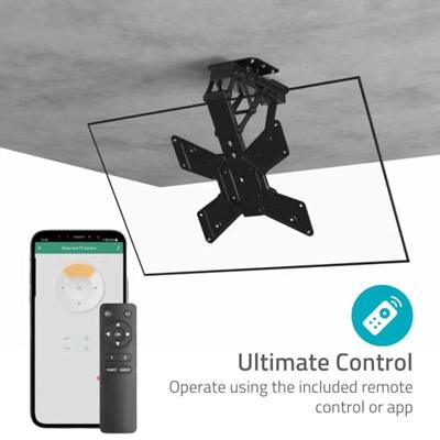 Gemotoriseerde TV-plafondbeugel | 23 - 65 " | Maximaal schermgewicht: 30 kg | Draaibaar | Kantelbaar | Minimale plafondafstand: 140 mm | Afstandbestuurbaar | Staal | Zwart - thumbnail