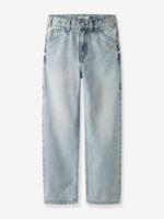 Rechte jeans in workerstijl voor jongens van NAME IT gebleekt denim - thumbnail