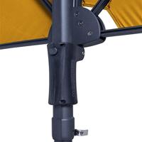 Madison balkonparasol sun wave 270x150 cm goudgeel - thumbnail