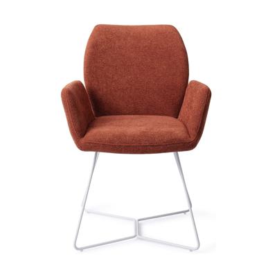 Jesper Home Misaki eetkamerstoel Cosy Copper beehive white