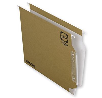 Hangmap Elba Arcón Label met naam Vizier Transparant Wit Bruin A4