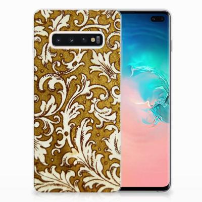 Siliconen Hoesje Samsung Galaxy S10 Plus Barok Goud Siliconen Hoesje Samsung Galaxy S10 Plus Barok Goud