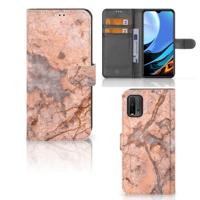 Xiaomi Redmi 9T | Poco M3 | Bookcase | Marmer Oranje - thumbnail