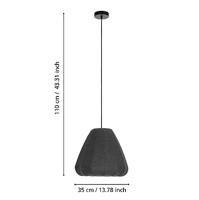 Eglo Stoffen hanglampBarlaston Ø 35cm - 43973 - thumbnail
