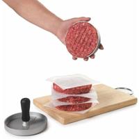 Metaltex Kitchen Helpers Hamburgerpers 11.5 cm Staal/Zwart - thumbnail