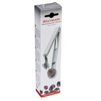 Westmark pruimenontpitter voor eetklare pruimen, 16,7 cm lang, aluminium, voedselveilig gecoat, roestvrijstalen mes, steinex, zilver, 40102260 - thumbnail
