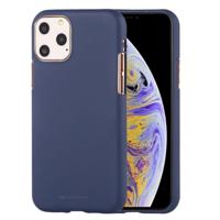 MERCURY GOOSPERY SOFE gevoel TPU schokbestendig en kras Case voor iPhone 11 Pro Max (donkerblauw) - thumbnail