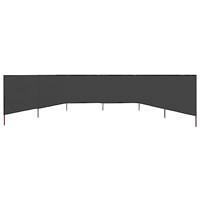 VidaXL Windscherm 6-panelen 800x160 cm stof antraciet - thumbnail