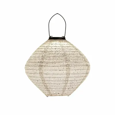 Solar Lampion Papier Wit 29x25cm