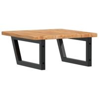 Badkamer wandschap staal en massief eikenhout - thumbnail