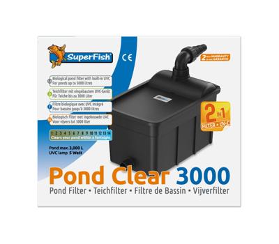 Filter Pondclear 3000 uvc-5w Superfish - Superfish Filter Pondclear 3000 uvc-5w Superfish - Superfish