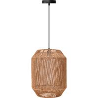 Stijlvolle LED Hanglamp - E27 Fitting - Mat Bruin Papieren Design - thumbnail