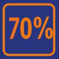 Raambiljet 70% , afmeting 24x23 cm. - thumbnail