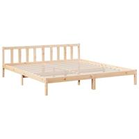 Bedframe extra lang zonder matras massief grenenhout 180x220 cm - thumbnail