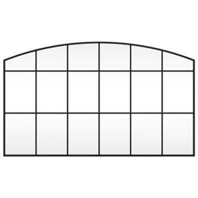 VidaXL Wandspiegel boog 100x60 cm ijzer zwart