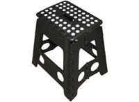 Profeco XL opstapkrukje inklapbaar - Hoogte 40 cm - Zwart - thumbnail