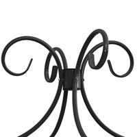 Hemelbedframe metaal zwart 100x200 cm - thumbnail