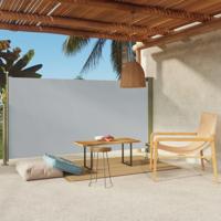 Tuinscherm uittrekbaar 160x300 cm grijs - thumbnail