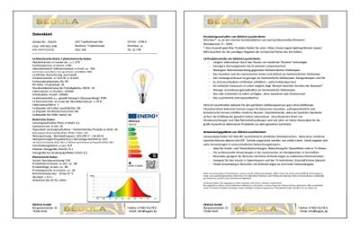 LED lamp 3.5W E14 filament Segula dimbaar 55323