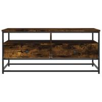 Salontafel 100x51x45 cm bewerkt hout gerookt eikenkleurig - thumbnail