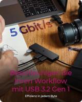 ICY BOX USB 3.0 HUB (4-in-1) met 4X USB-A-poorten, USB-verdeler, USB-C & USB-A-aansluiting, splitter, meervoudige stekker, IB-HUB1424-C3 - thumbnail