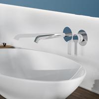 Schutte LOS ANGELES Wastafelkraan| Chroom | Voor wandmontage - 33160 - thumbnail