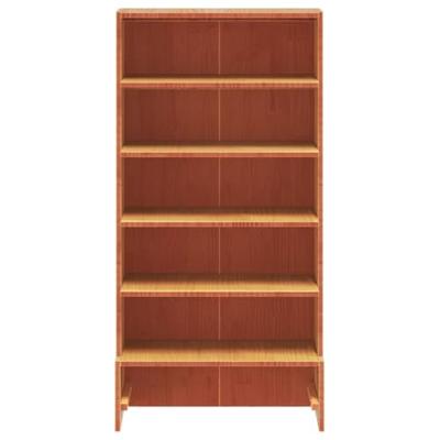 Schoenenkast 52x30x104 cm massief grenenhout wasbruin