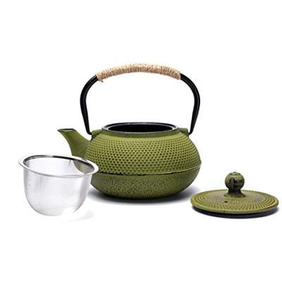 Japanse Stijl Tetsukyusu Groene Gietijzeren Theepot (600 ml)